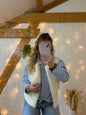 Veste sans manche bouclette